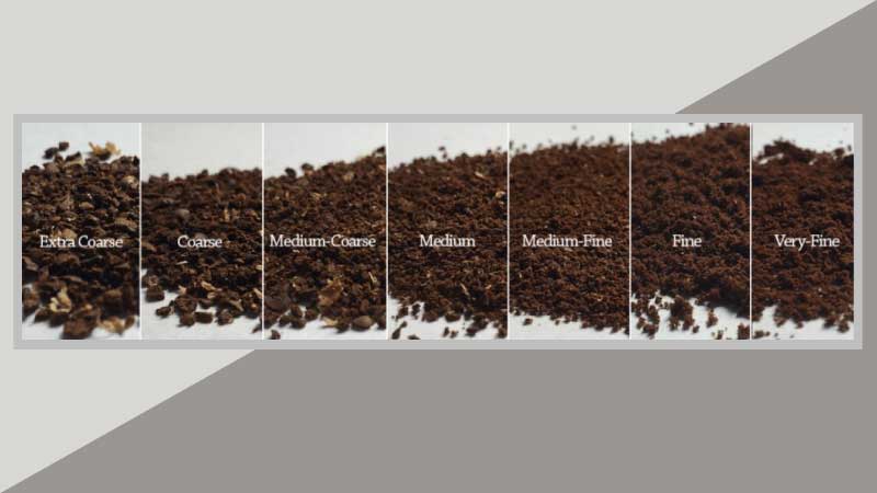 various coffee grinds sizes