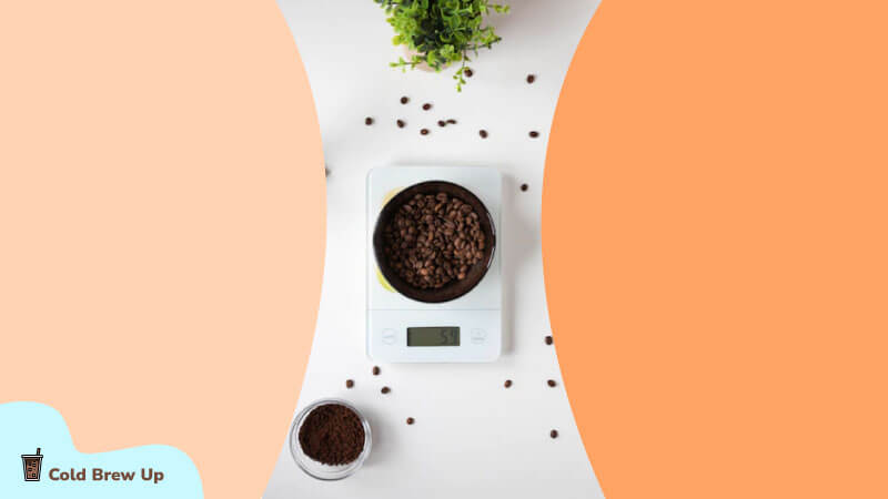 measure coffee grounds and beans for cold brew